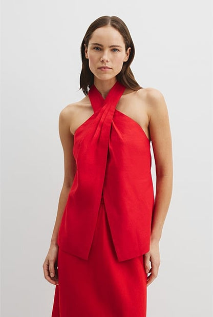 Organically Grown Linen Halter Top