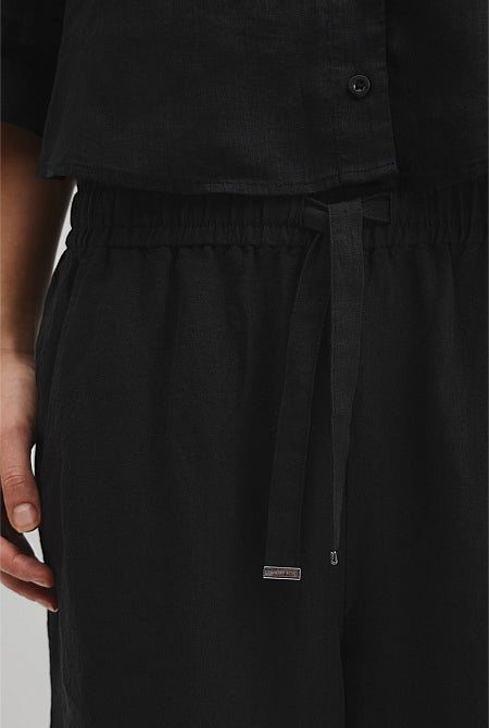 Tie Detail Linen Pant