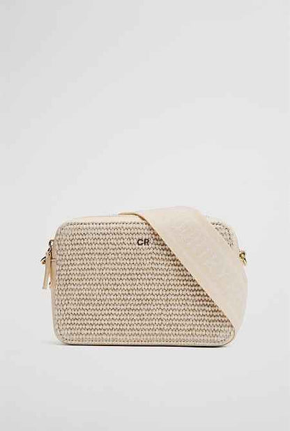 Woven Contrast Camera Bag