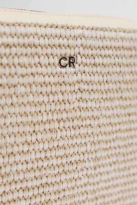 Woven Contrast Camera Bag