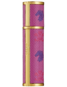 Refillable Travel Leather Atomiser in Pink 5ml