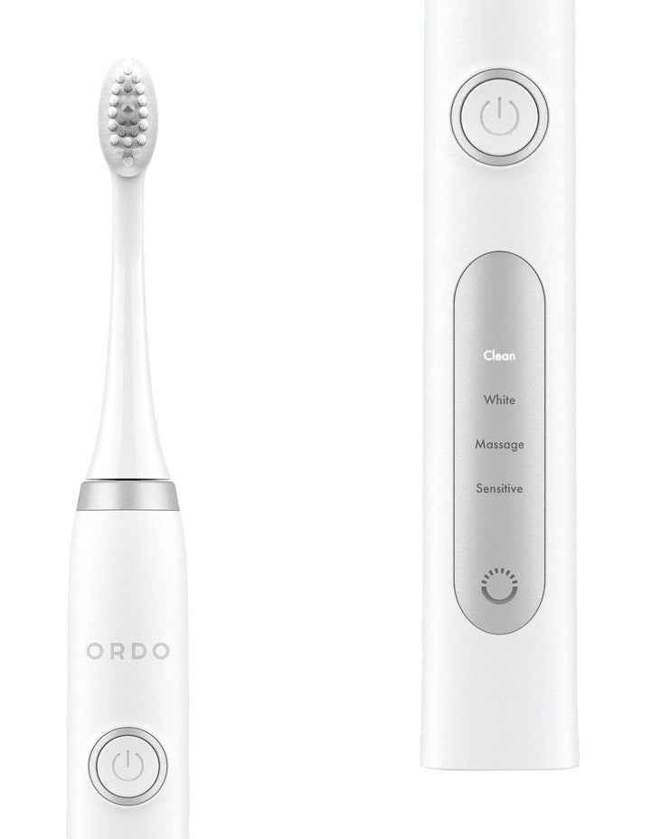 Sonic + Electric Toothbrush in White/Silver