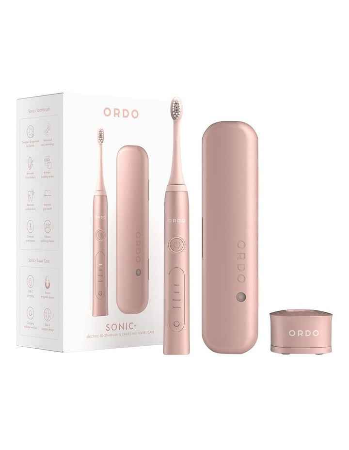 Sonic + Electric Toothbrush With Travel Case in Rose Gold