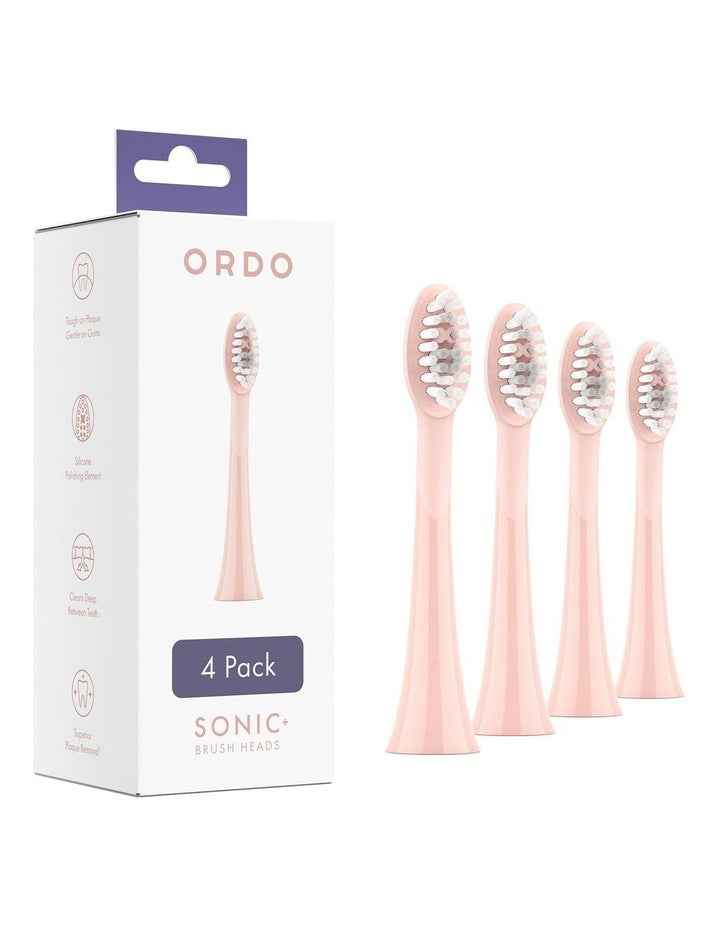 Sonic+ Brush Head 4 Pack in Rose Gold