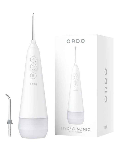 Hydro Sonic Water Flosser in Ice White