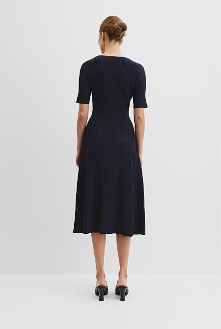 Pointelle Knit Dress