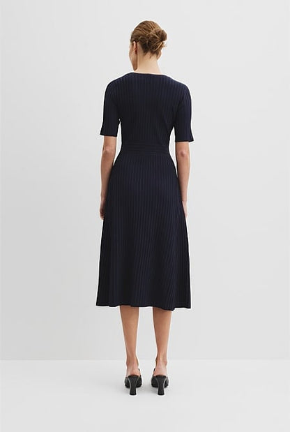 Pointelle Knit Dress