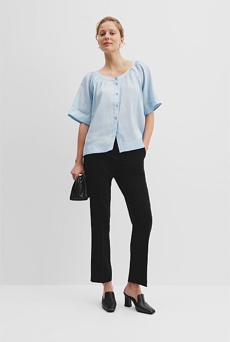 Soft Round Neck Blouse