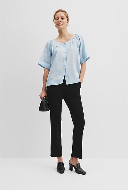 Soft Round Neck Blouse