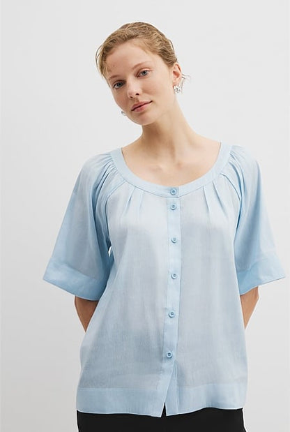 Soft Round Neck Blouse