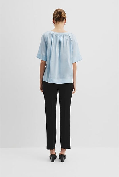 Soft Round Neck Blouse
