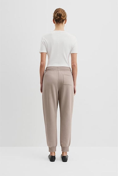 Australian Cotton Rib Cuff Track Pant