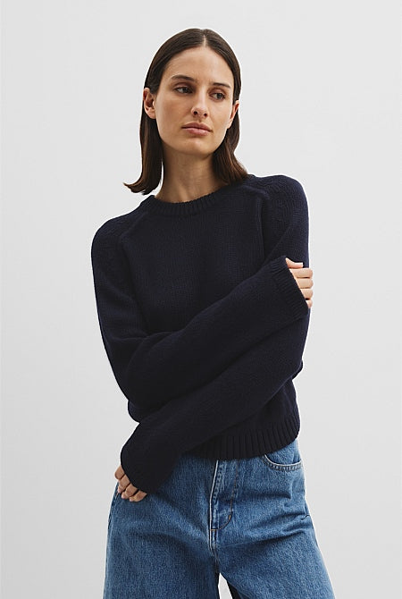 Cotton Wool Crew Knit