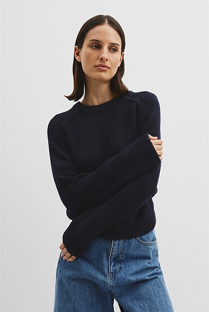 Cotton Wool Crew Knit