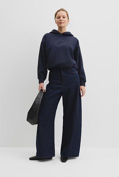 Australian Good Earth Cotton Drawcord Hooded Sweat