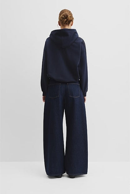 Australian Good Earth Cotton Drawcord Hooded Sweat
