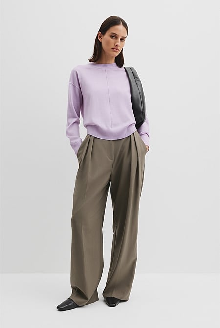 Verified Australian Merino Wool Crew Neck Knit