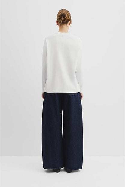 Australian Cotton Long Sleeve Relaxed T-Shirt