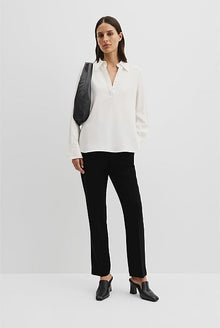 Crepe Popover Shirt