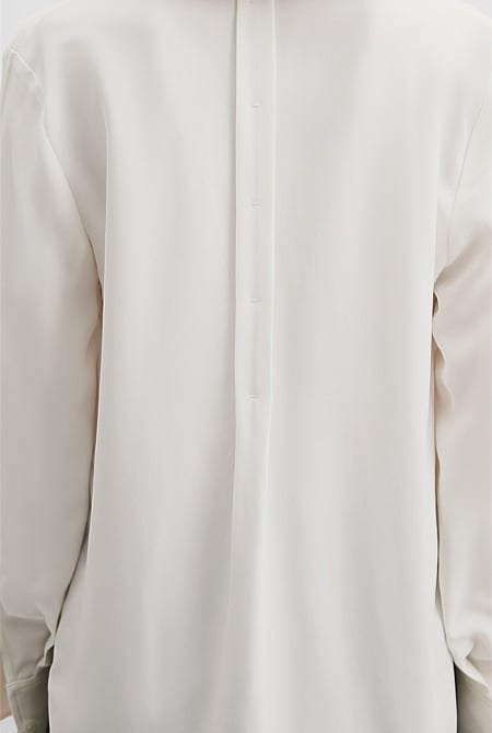 Crepe Popover Shirt