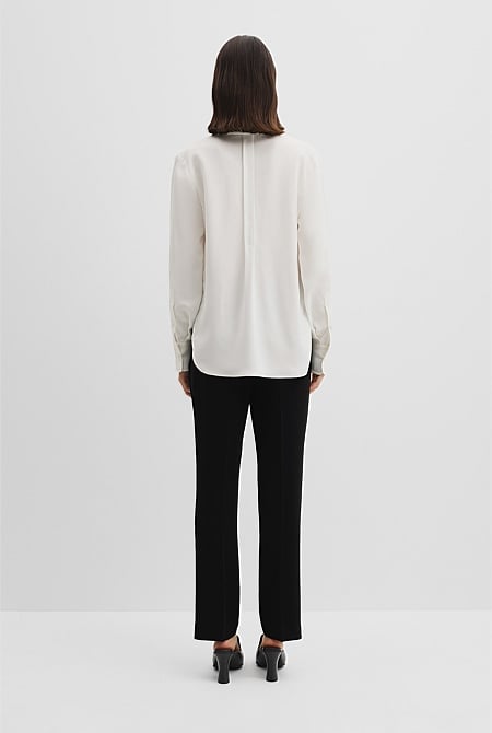 Crepe Popover Shirt