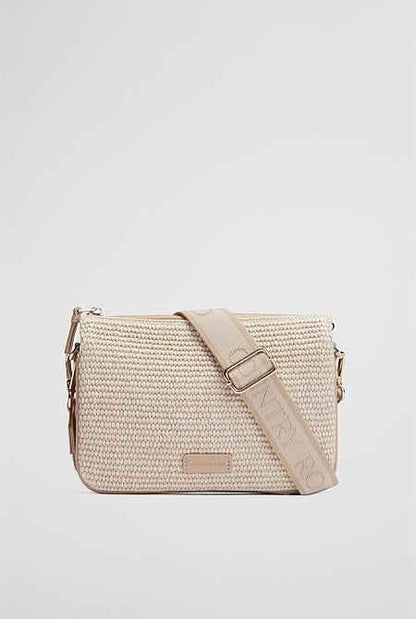 Woven Tri Crossbody Bag