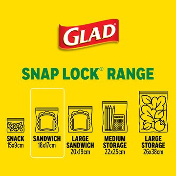 Glad Resealable Sandwich Bags 50 pack