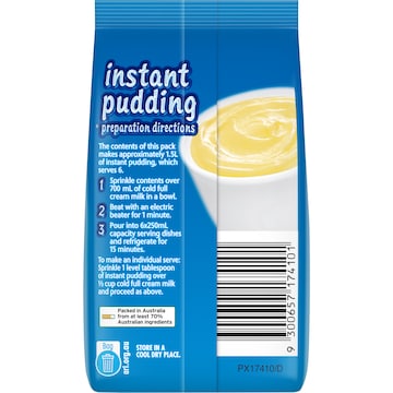 Cottee's Instant Vanilla Pudding 100g