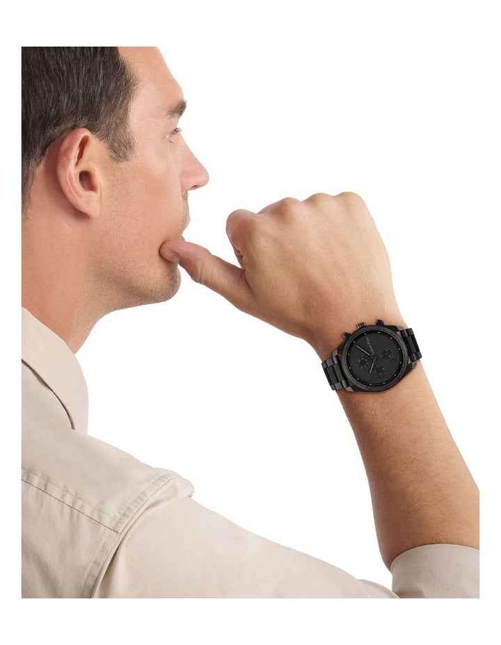 Impact Stainless Steel Watch in Black