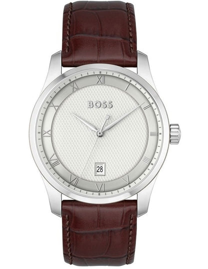 Principle Calfskin Watch in Brown