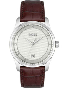 Principle Calfskin Watch in Brown