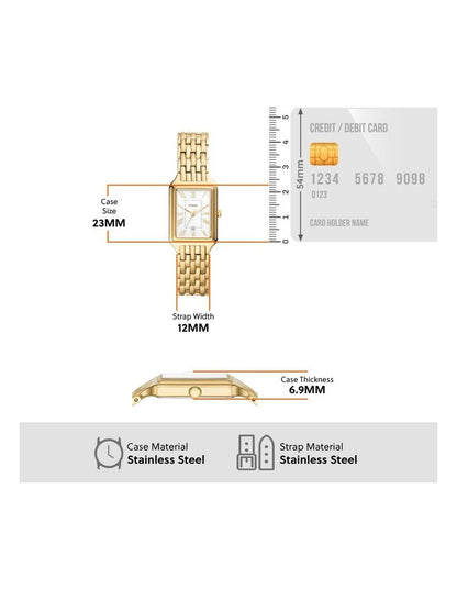 Raquel Analogue ES5220 Watch in Gold