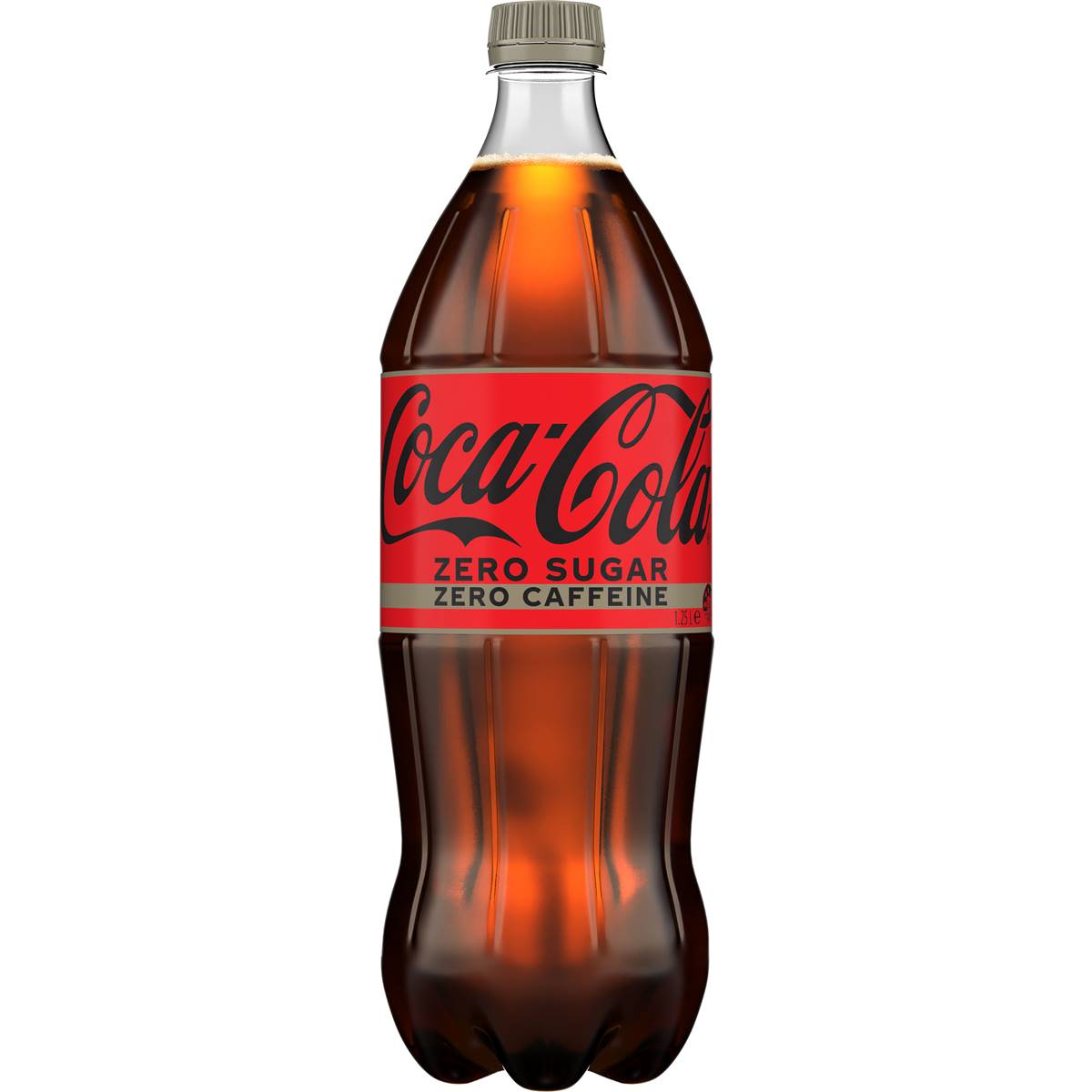 Coca-Cola Caffeine Free Zero Sugar Soft Drink Bottle 1.25L