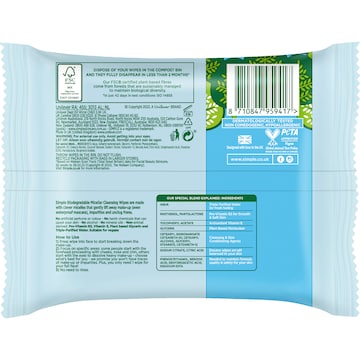 Simple Micellar Wipes Water Boost 20 pack