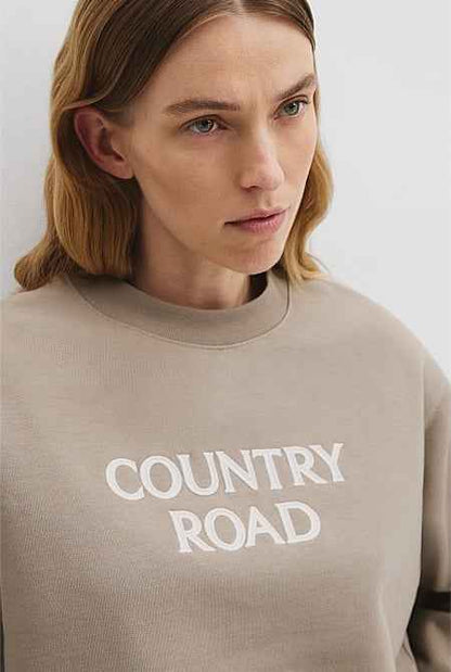 Australian Good Earth Cotton Monogram Sweat