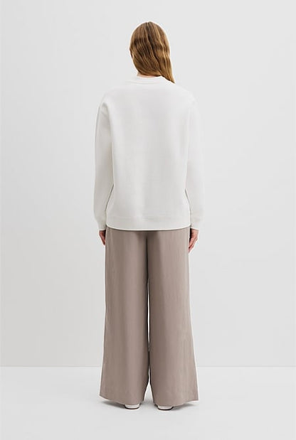 Australian Good Earth Cotton Monogram Sweat