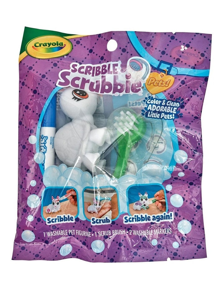 Scribble Scrubbie Pets Single Pack