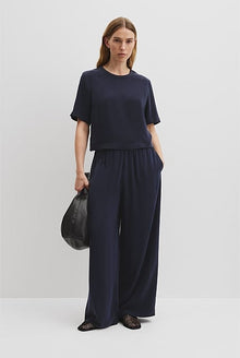 Short Sleeve Cupro Woven T-Shirt