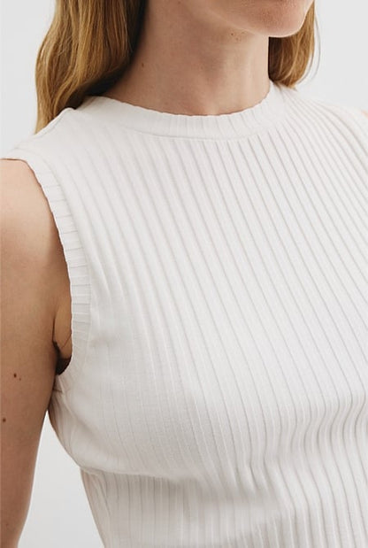 High Neck Rib Tank