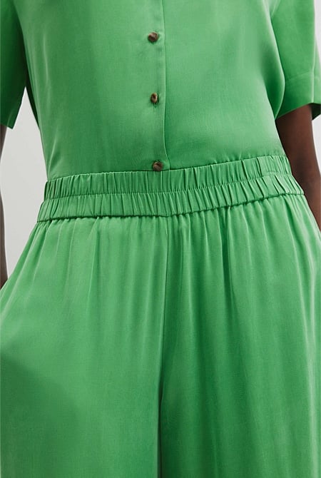 Pull-On Cupro Pant
