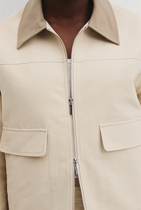 Organically Grown Cotton Zip-Through Jacket