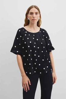 Spot Print Soft Blouse