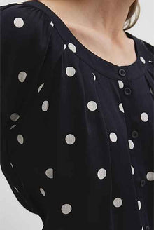 Spot Print Soft Blouse