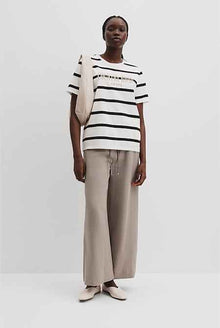 Verified Australian Cotton Stripe Heritage Embroidered T-Shirt