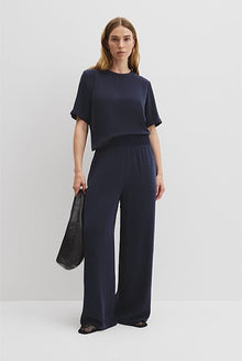 Rib Waist Cupro Pant