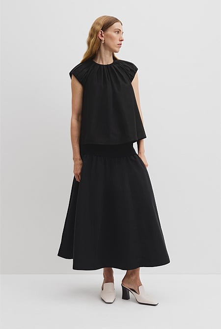 Soft Gathered Drape Top