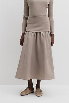 Mix Media Knit Skirt