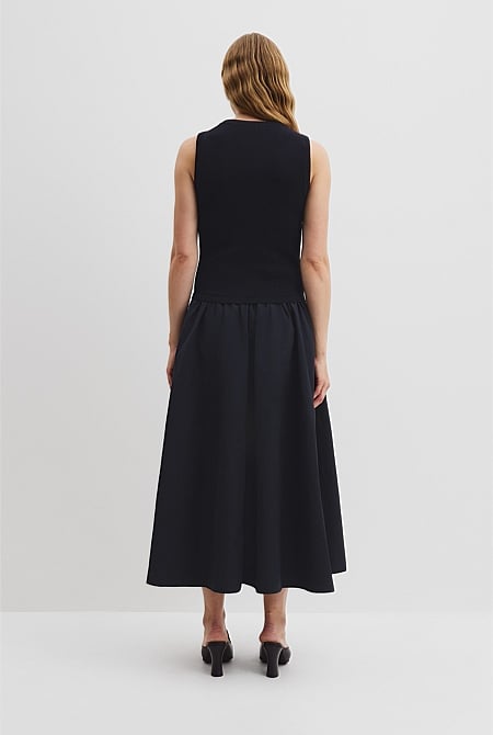 Mix Media Knit Dress