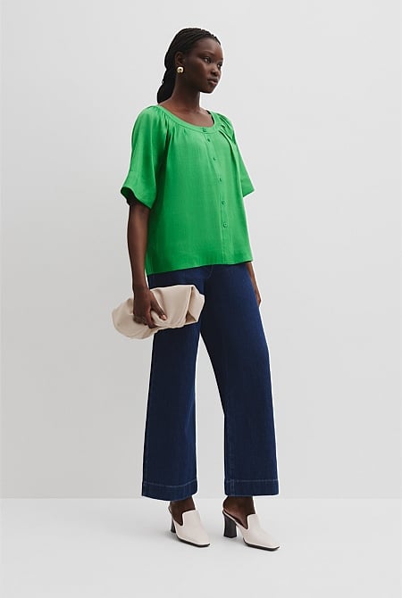 Round Neck Soft Blouse