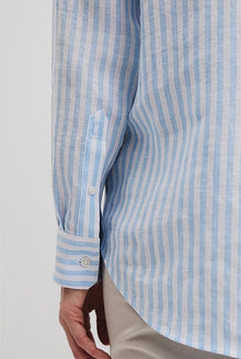 Organically Grown Linen Stripe Shirt